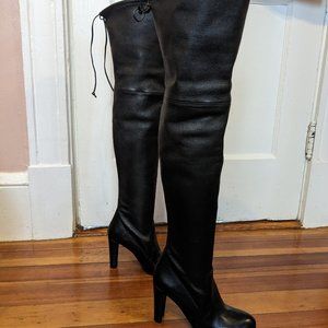 Stuart Weitzman Highland Over-the-knee Leather Heeled Boots
